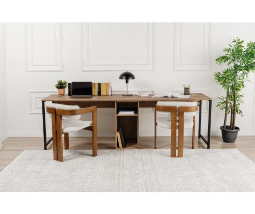 Twin Study Desk - Atlantic Pine, Black