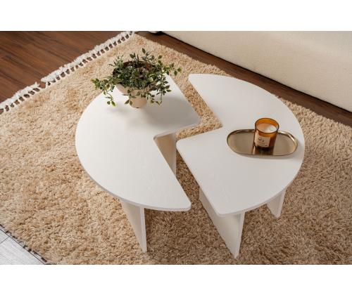 Kohvilaud Moira - Wood White