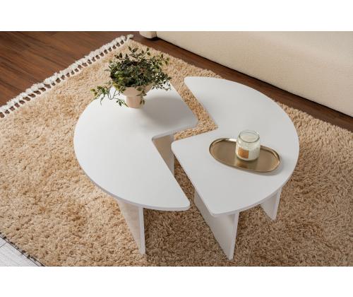 Kohvilaud Moira - Natural White