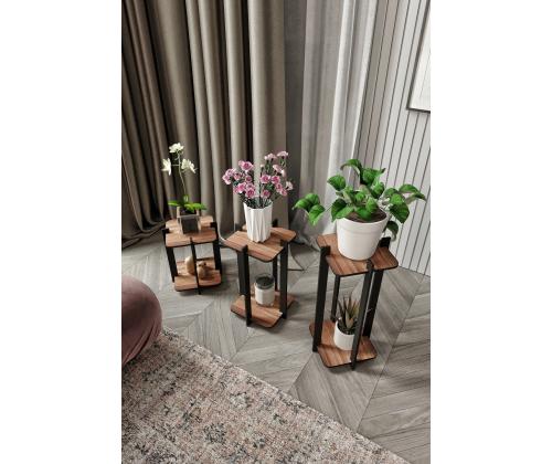 Flower Desk Square - Walnut