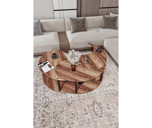 Kohvilaud Yin Yang 3 70 - Walnut