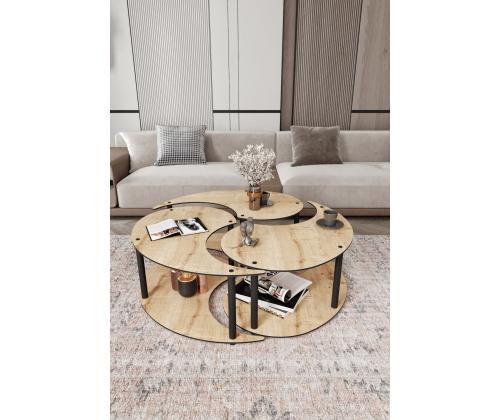 Kohvilaud Yin Yang 3 70 - Oak