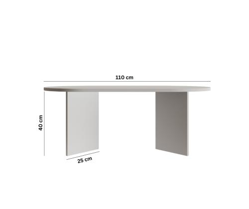 Kohvilaud Leo Large - White