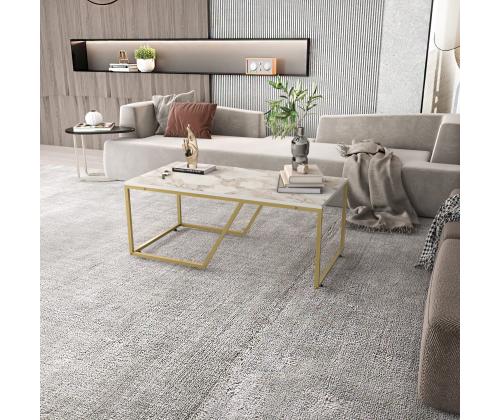 Kohvilaud Wendy - White, Gold