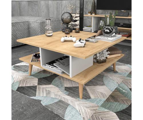 Kohvilaud Akya - Oak, White