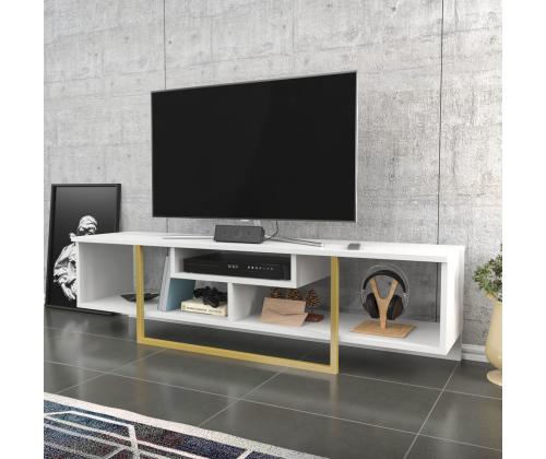 TV laud Asal 150 - White, Gold