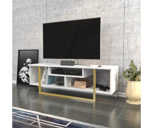 TV laud Asal 120 - Gold, White