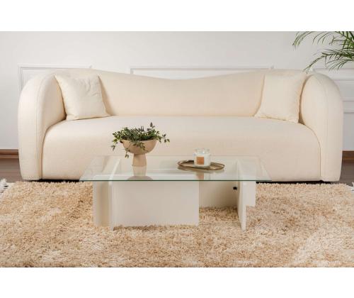 Kohvilaud Flavio - Wooden White