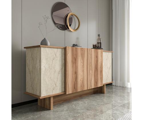 Diana - Travertine, Walnut