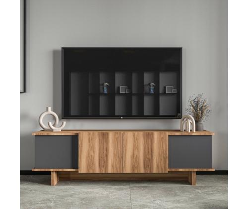 TV laud Diana - Anthracite, Walnut