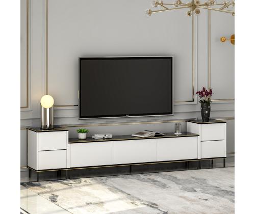 TV laud Imaj - White, Marble