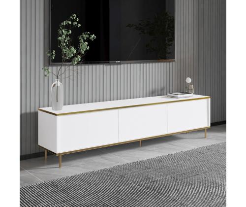 TV laud Imaj - White, Gold