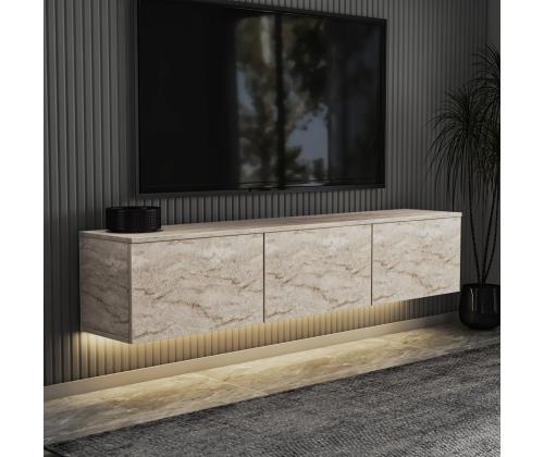 TV laud Neon Illuminated - Travertine