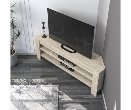 TV laud Corner - Travertine
