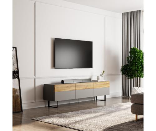 TV laud Sign - Grey, Oak