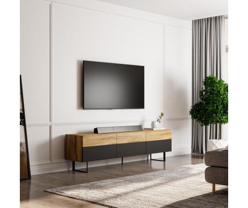 TV laud Sign - Black, Oak