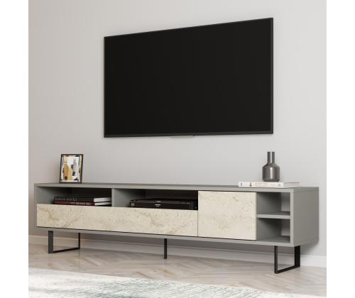 TV laud Luga - Grey, Travertine