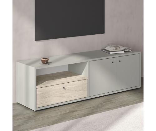 TV laud Pao - Grey, Travertine