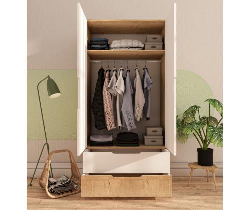 Flora 90 - Sapphire Oak, White