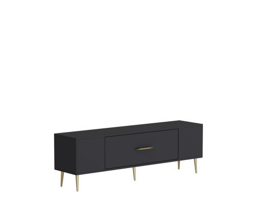 TV laud Dekos - Anthracite, Gold