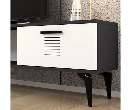 TV laud Asimo - Anthracite, White