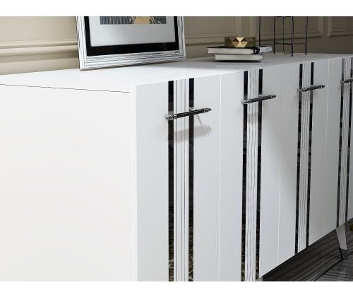 Asel - White, Silver