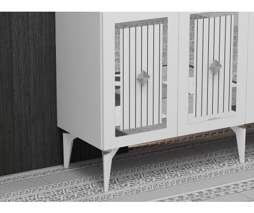 Nora - White, Silver