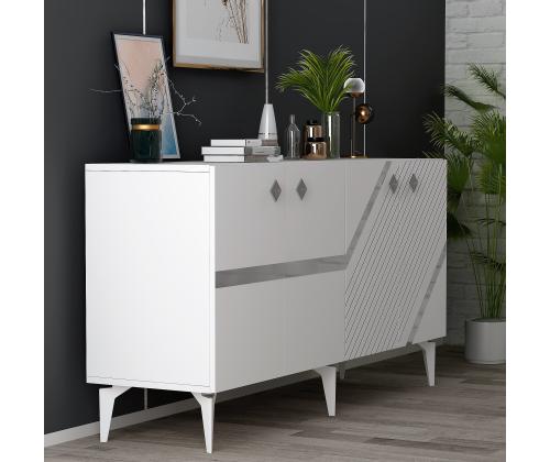 Iris - White, Silver