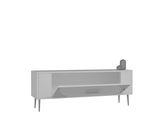 TV laud Retrop2 - White, Silver