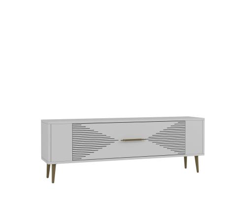TV laud Retrol1 - White, Gold