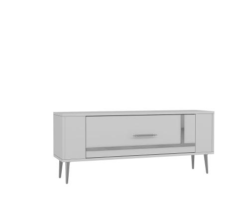 TV laud Retrop1 - White, Silver