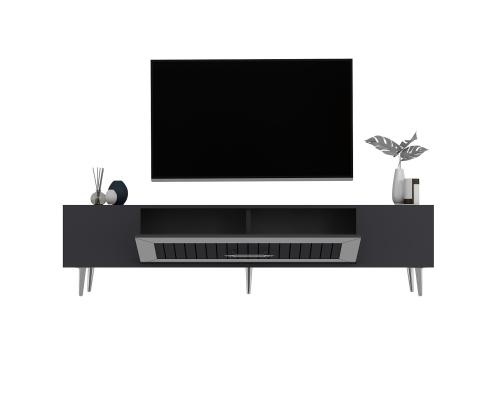 TV laud Dekolp3 - Anthracite, Silver