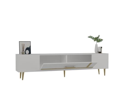 TV laud Dekop1 - White, Gold