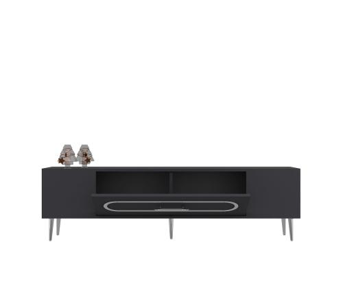 TV laud Dekop3 - Anthracite, Silver