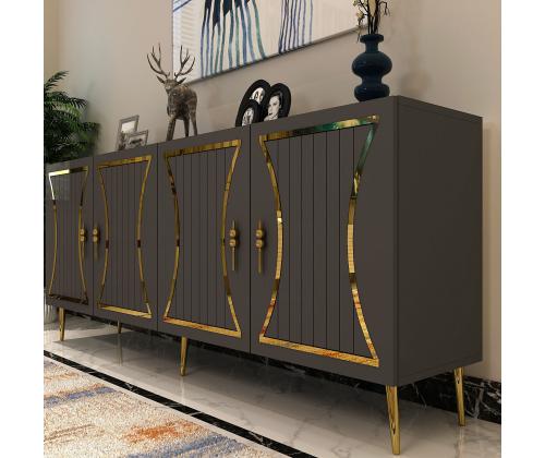 Tean - Anthracite, Gold