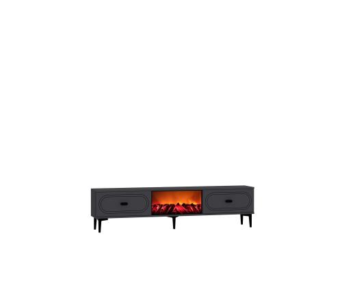 TV laud Weny Bohem Fireplace - Anthracite