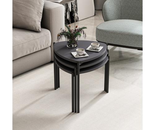 Mööblikomplekt lauad Lenny - Anthracite