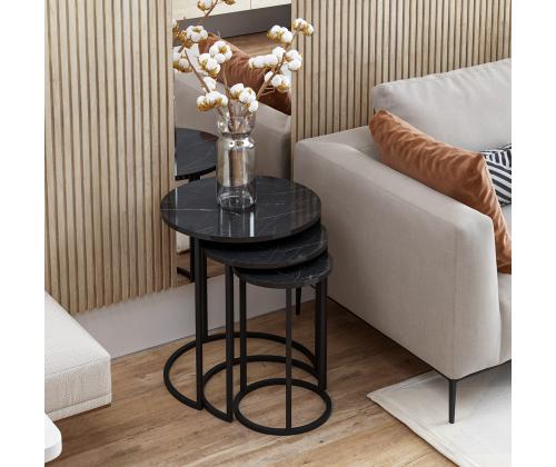 Mööblikomplekt lauad Gloria - Black