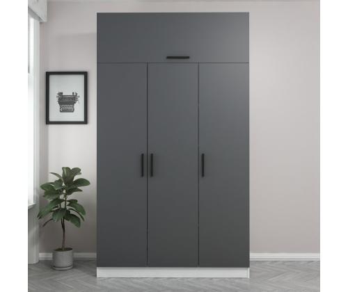 Minar 3 Kapak 2 Çekmece 235 - White, Anthracite