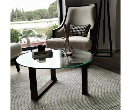 Kohvilaud Yuvarlak Cam Orta Sehpa S300