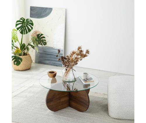 Kohvilaud Bubble Wood - Walnut