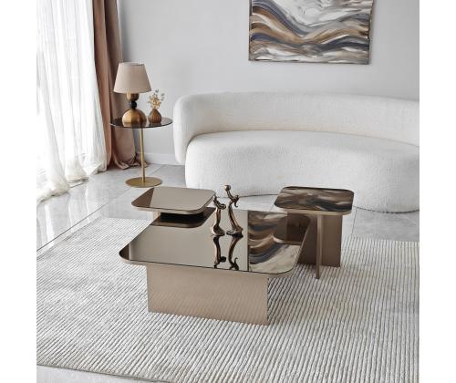 Kohvilaud Jazz - Beige, Bronze