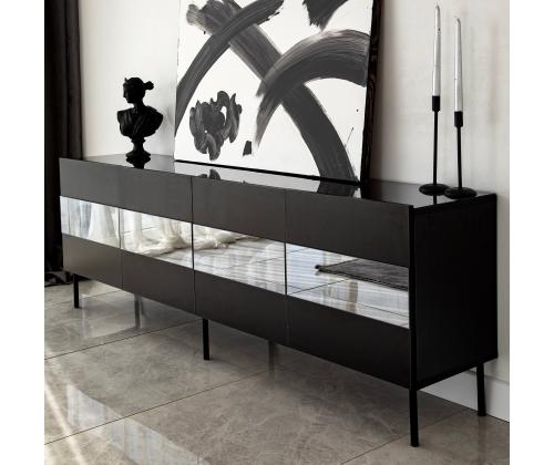 TV laud Leon - Black, Fume