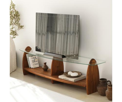 TV laud Surf - Chesnut, Transparent