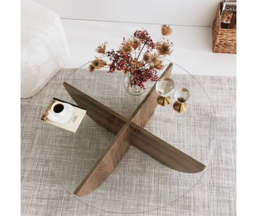 Kohvilaud Lily - Walnut