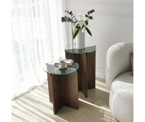 Mööblikomplekt lauad Lily - Walnut