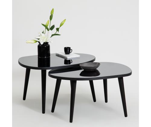Mööblikomplekt lauad Gusto Set- Black, Fume