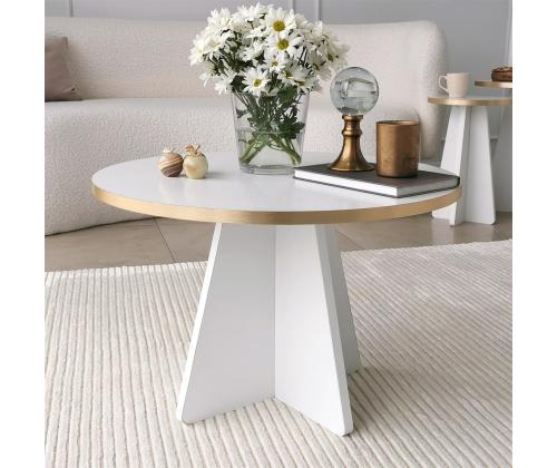 Kohvilaud Mushroom - Gold, White v2