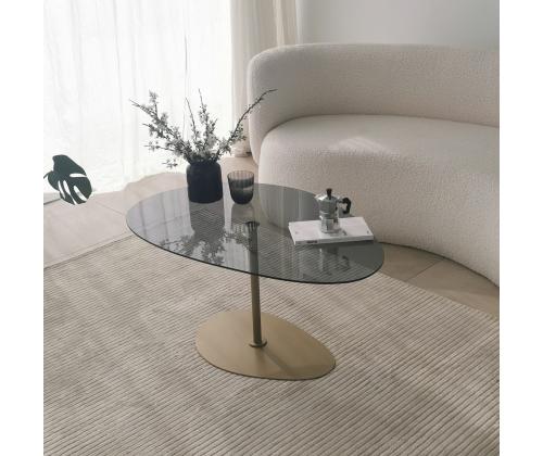 Kohvilaud Porto - Dark Grey, Gold