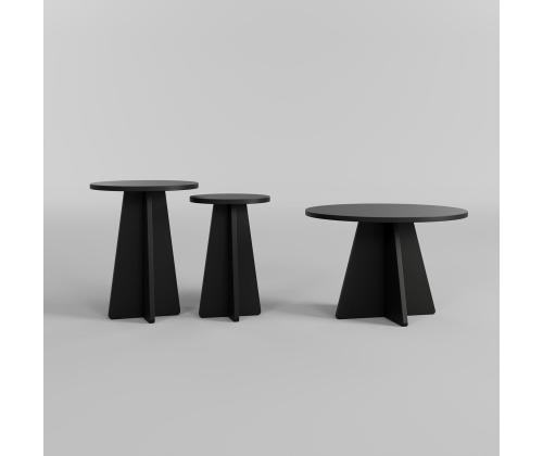 Kohvilaud Mushroom 3 - Black